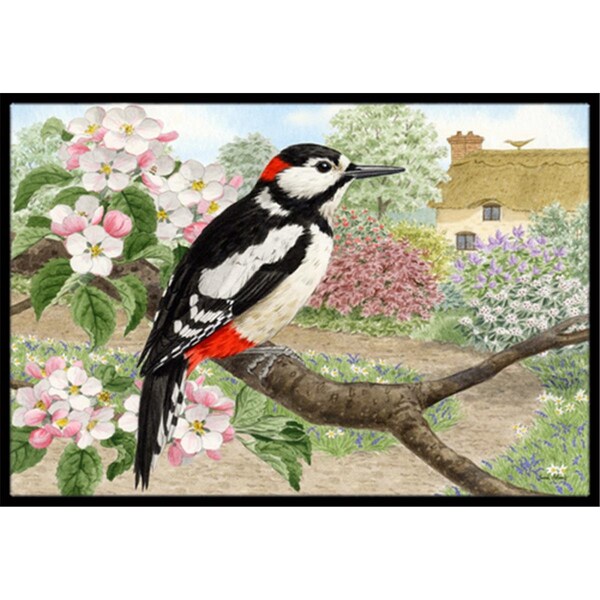 Jensendistributionservices Woodpecker Indoor or Outdoor Mat, 18 x 27 MI2557105 - main